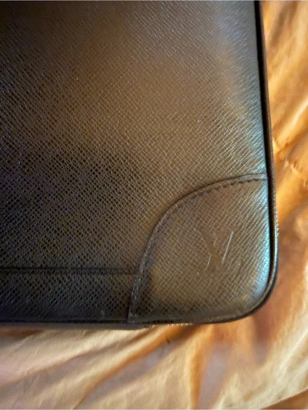 Louis Vuitton Black Epi Business Laptop Briefcase